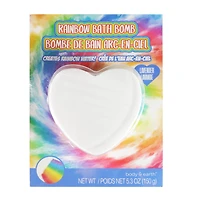 Body & Earth Rainbow Bath Bomb Heart