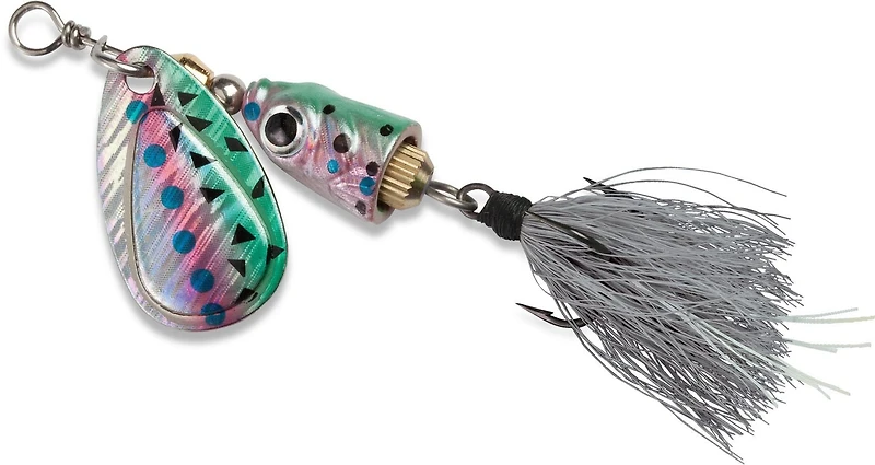 Blue Fox Vibrax Shallow 1/4 oz, Rainbow Trout, Body emits sonic vibration