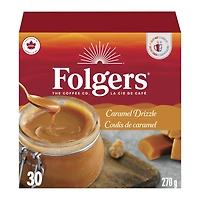 Folgers Coulis de Caramel Capsules de Café K-Cup 30 Capsules