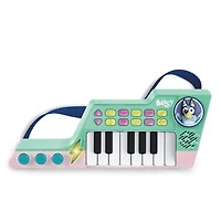 VTech® Bluey Bluey’s Keytar Toy Piano and Guitar Combo for Toddlers - French Version, 3-6 Yrs, VT BLUEY'S KEYTAR FR