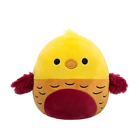 Squishmallows FlipAMallows Peluche Originale de 5 pouces - Lancaster le tricératops jaune et Beck le faisan doré - Petite Peluche Ultra Douce Officielle Jazwares