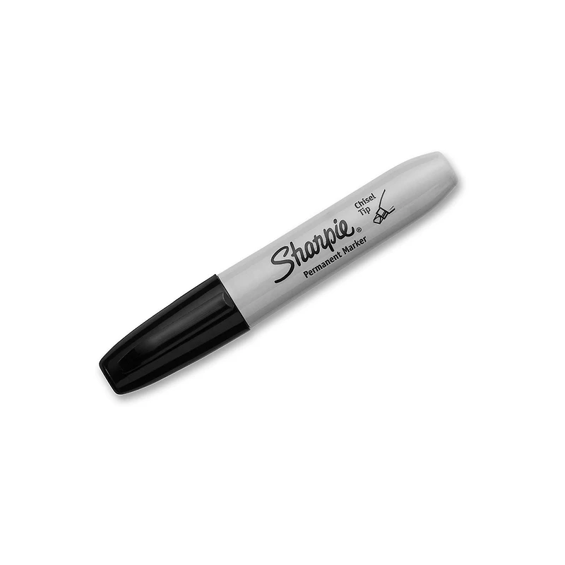 Sharpie Permanent Markers, Chisel Tip, Black, 2 Count