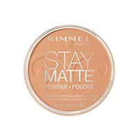 Rimmel Stay Matte Pressed Powder, lightweight, creamy texture, high coverage, long-lasting shine control for up to 5H,100% Cruelty-Free