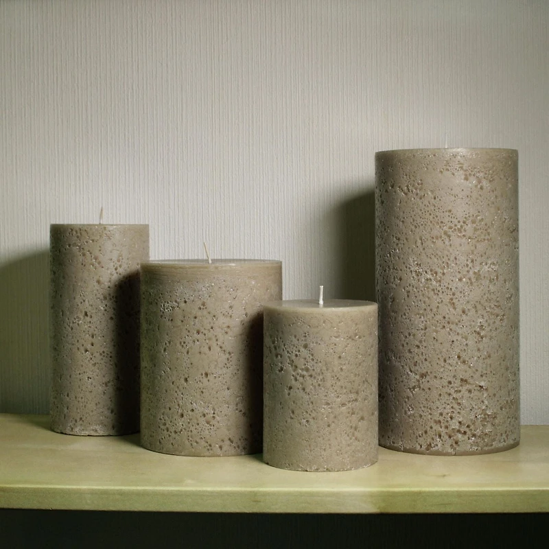 Hometrends 8" Caramel Latte Scented Pillar Candle