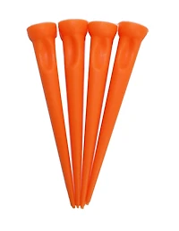 3 1/4" (82mm) Hep Tee PRO Orange Plastic Golf Tees, pack of 4 by Hep Tee