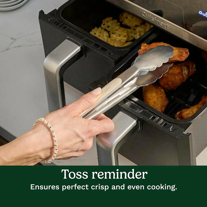 Cuisinart Friteuse à air à double panier, 2 paniers de 11 litres au total