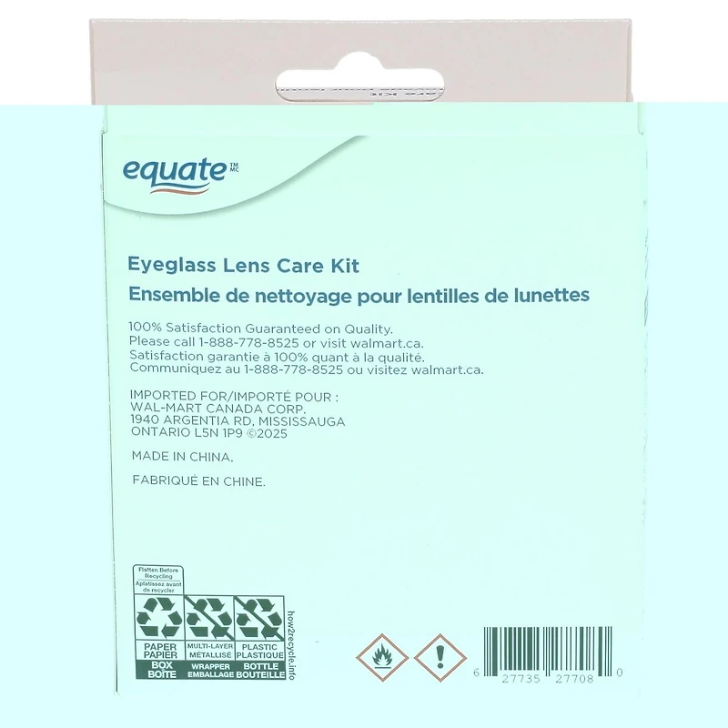 Equate Eyeglass Lens Care Kit