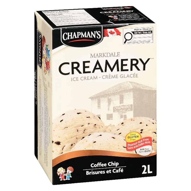 Chapman's Markdale Creamery Coffee Chip Ice Cream in a Carton 2L