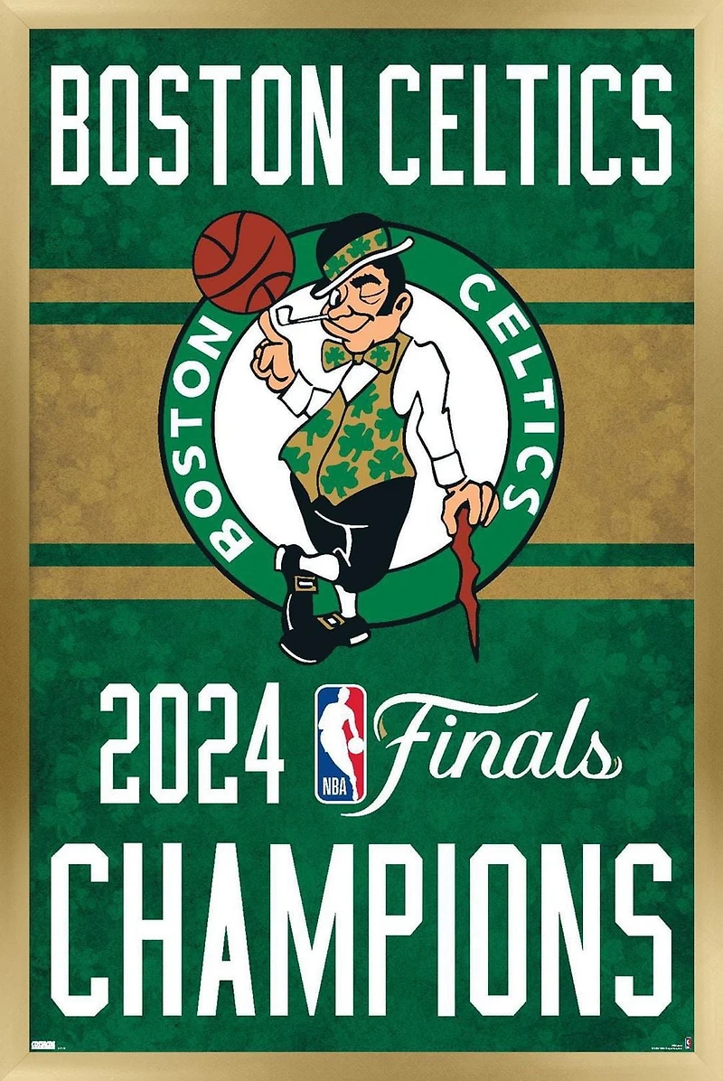 NBA Boston Celtics - 2024 NBA Finals Team Logo Wall Poster