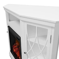 Lynette Corner Media Electric Fireplace