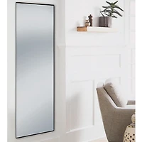 Hometrends Aluminum Full Length Leaner Mirror, 27x70 inch, Brushed Black