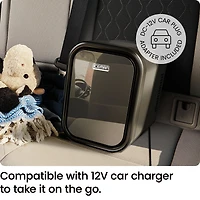 ICEMAN Portable Mini Fridge w/ 6 355 ml (12oz) Can Capacity, Cools and Heats, Car Plug Included - Black, New