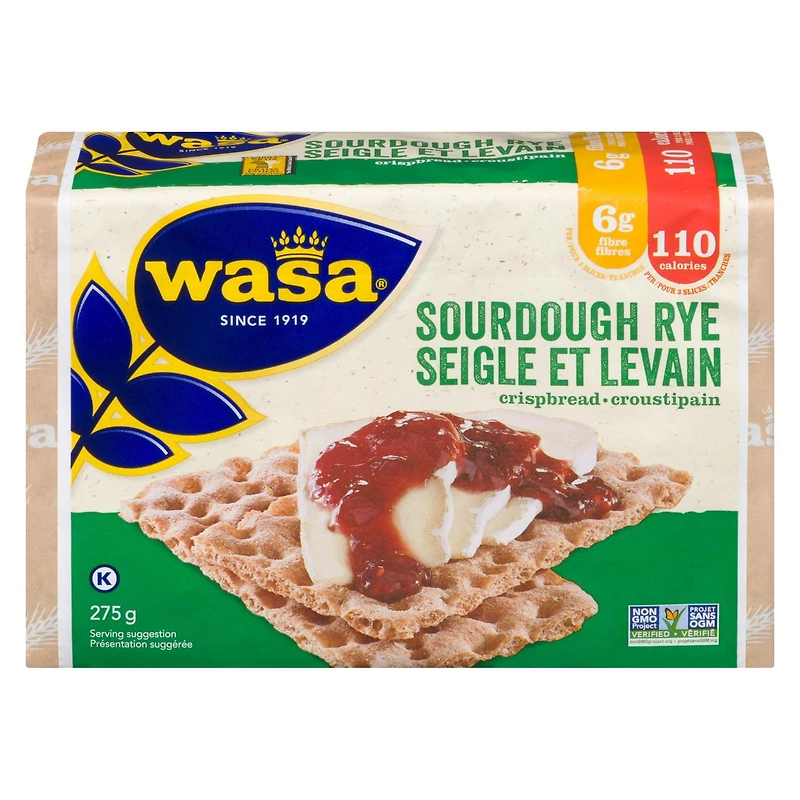 Wasa Sourdough Rye Whole Grain Crispbread 275gr, 275g