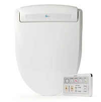 Siège de bidet Supreme Electric pour toilettes rondes en blanc