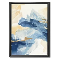 Designart Metallic Gold Indigo II Framed Wall Art