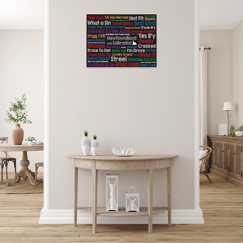 IH Casa Decor Canvas Wall Art Colorful Sayings 20 X 16