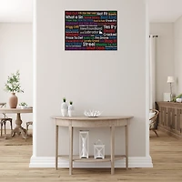 IH Casa Decor Canvas Wall Art Colorful Sayings 20 X 16