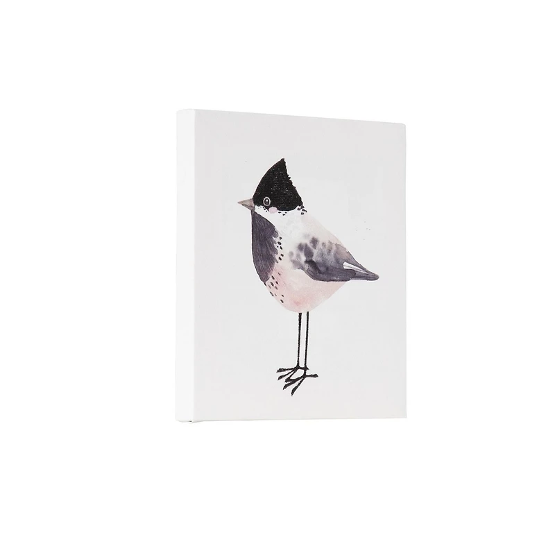 Toile embellie oiseau 15,2 cm L x 15,2 cm H