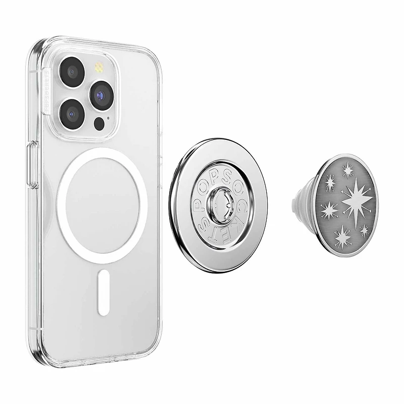 PopSockets PopGrip for MagSafe Round with Adapter Ring Enamel Astro