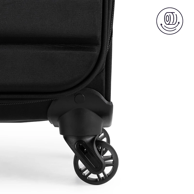 iFLY Fibertech Large Checked Softside Lugage 28, Black