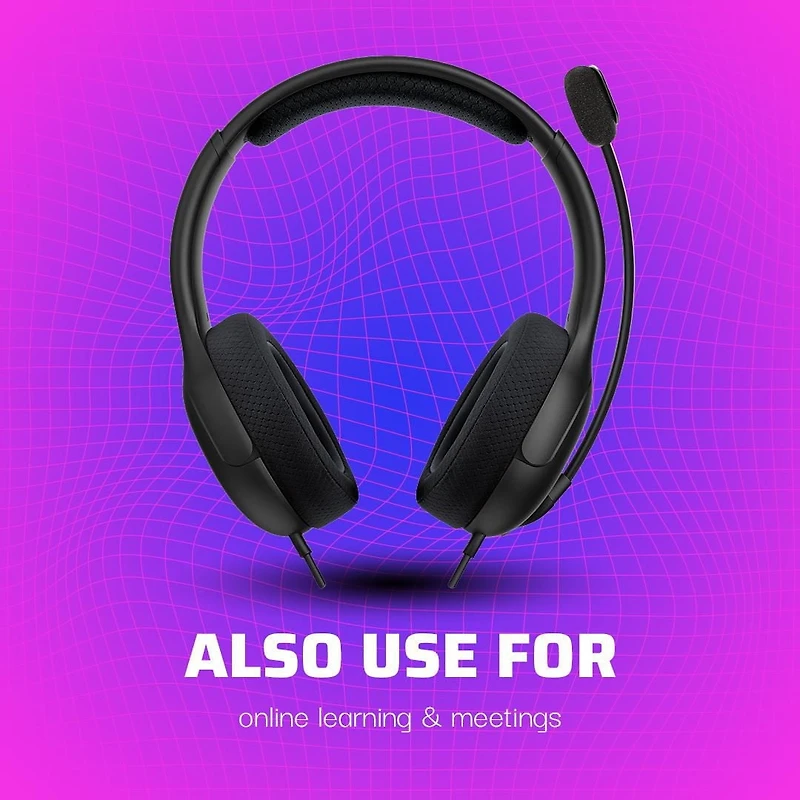 PDP AIRLITE Wired Headset: Void Black - PlayStation 5, & PlayStation 4