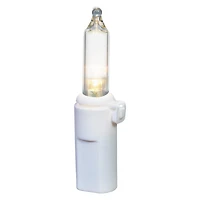 Holiday Time 100-Count Warm White LED Glass Mini Christmas Lights, with White Wire