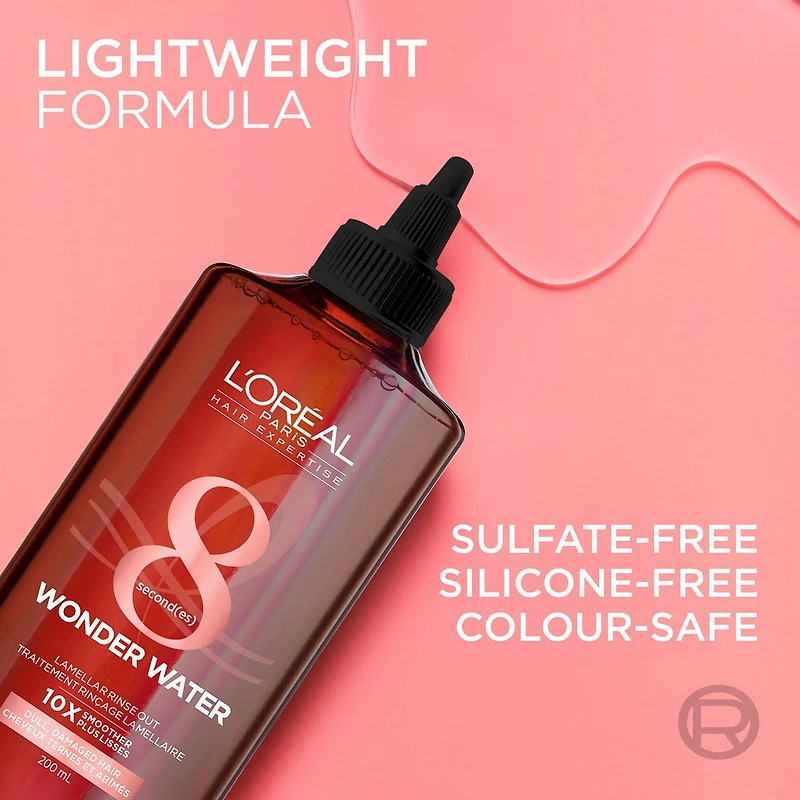 L'Oréal Paris Wonder Water Traitement Lamellaire Rinçage 200ml Lisse et fait briller