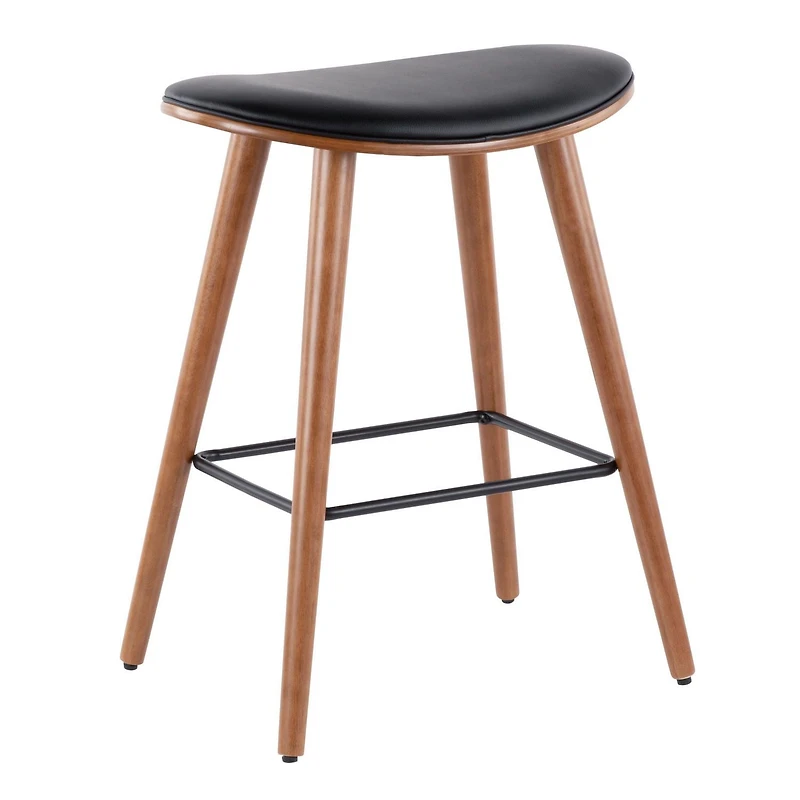 Tabouret de comptoir moderne milieu-du-siècle Saddle de LumiSource