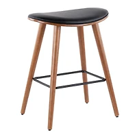 Tabouret de comptoir moderne milieu-du-siècle Saddle de LumiSource