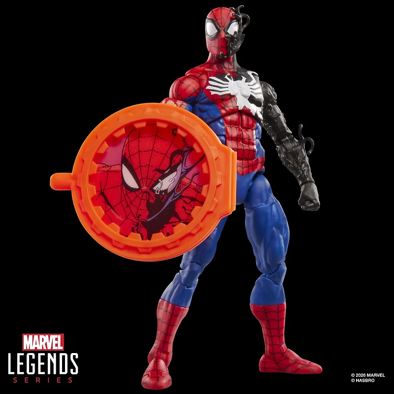 Marvel Legends Series Secret Wars Spider-Man (Alien Costume), Marvel Comics Collectible 6 Inch Action Figure
