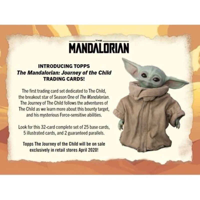 Topps The Mandalorian: Journey of the Child Star Wars Blaster Box - Featuring Baby Yoda | Includes Illustrated Cards & Parallels