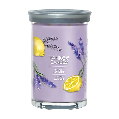 Yankee Candle Scented Candle, Lemon Lavender, Signature Large Tumbler, Up to 80 Hours of Burn Time, 2 Wicks