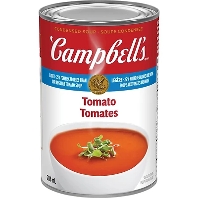 Campbell’s® Condensed Light Tomato Soup, Shelf Stable, 284 mL