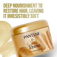 Pantene Hair Mask, Deep Conditioning Hair Mask for Dry Damaged Hair, Miracle Rescue, 190ML