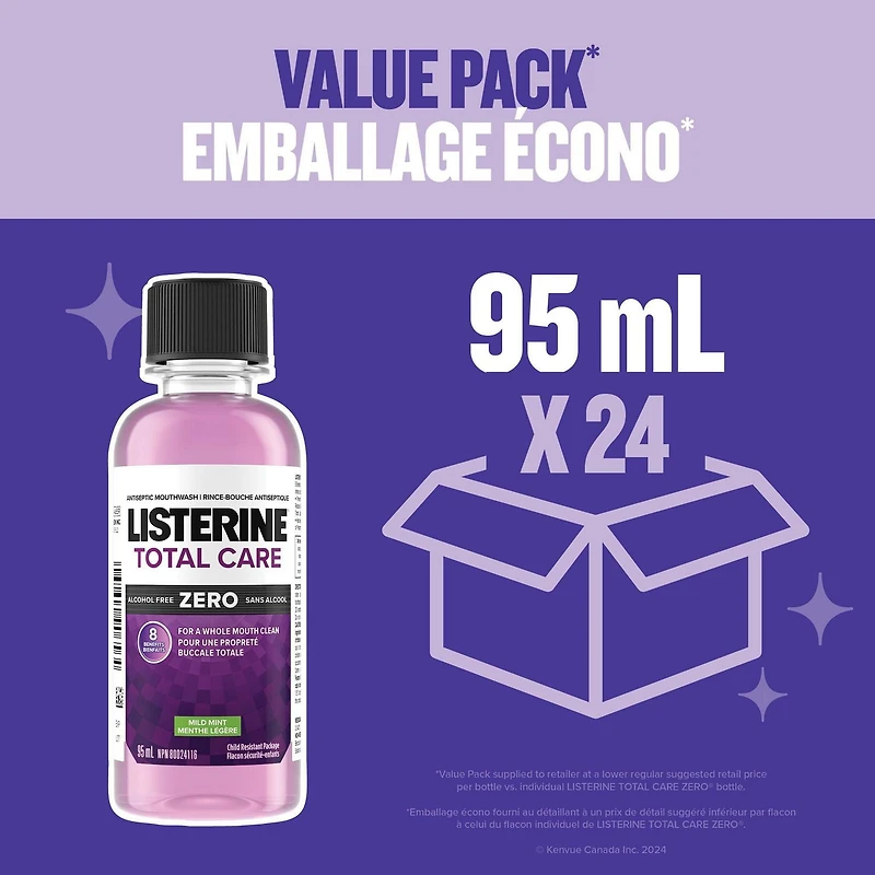 Listerine Total Care Zero Rince-bouche antiseptique 95 ml