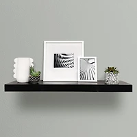 Hometrends 35 inch Floating Shelf Black, 35" Black Floating Shelf