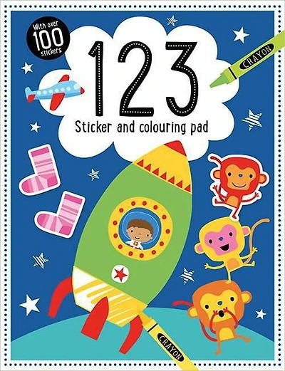 123 Autocollant et coloriage