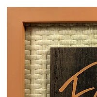 FAMILY  PLAQUE - ORANGE, FAMILY  PLAQUE DÉCOR