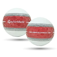 Mulligan - 12 Taylormade Tour Response Stripe 5A Mint Recycled Used Golf Balls, Red