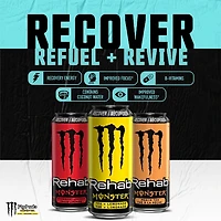 MONSTER ENERGY, Rehab Strawberry Lemonade, 458mL, Can