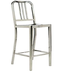 Navy Stool 26" in polished