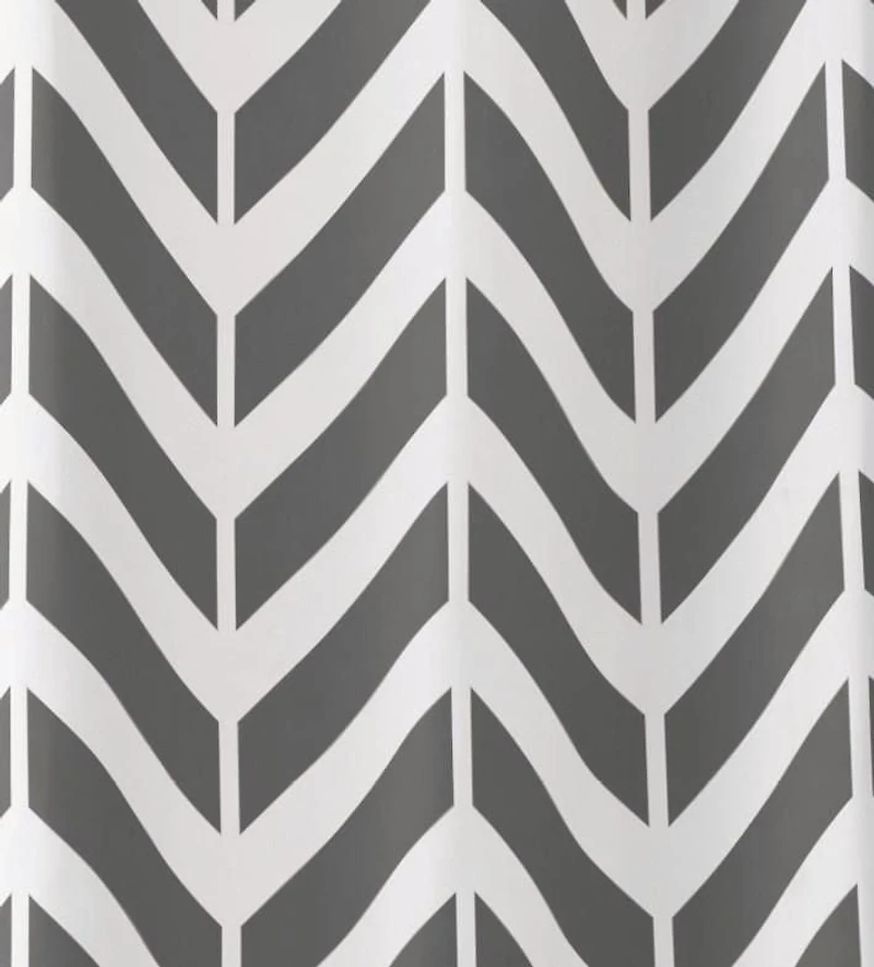 Mainstays Chevron Pearl Curtain Panel Pair