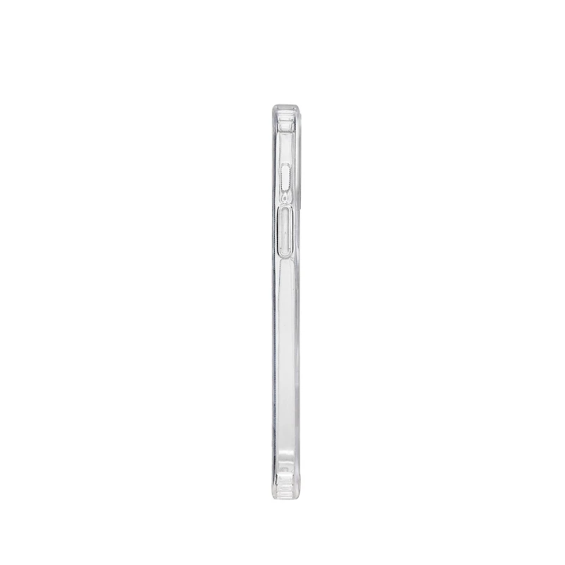 Étui mince et rigide compatible MagSafe pour téléphone iPhone 12 et iPhone 12 Pro blackweb (BWA22WI604C- Transparent)