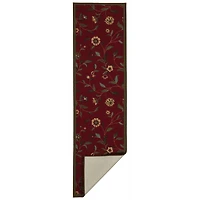 Ottomanson Ottohome Collection Non-Slip Rubberback Floral Leaves Design Indoor Rug