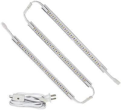 Luminaires ultra mince de sous cabinet, ensemble de 3, 3000K, se branche à une prise