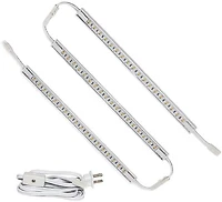 Luminaires ultra mince de sous cabinet, ensemble de 3, 3000K, se branche à une prise