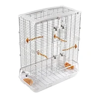 Cage Vision pour oiseaux de grande taille, haute, grillage large