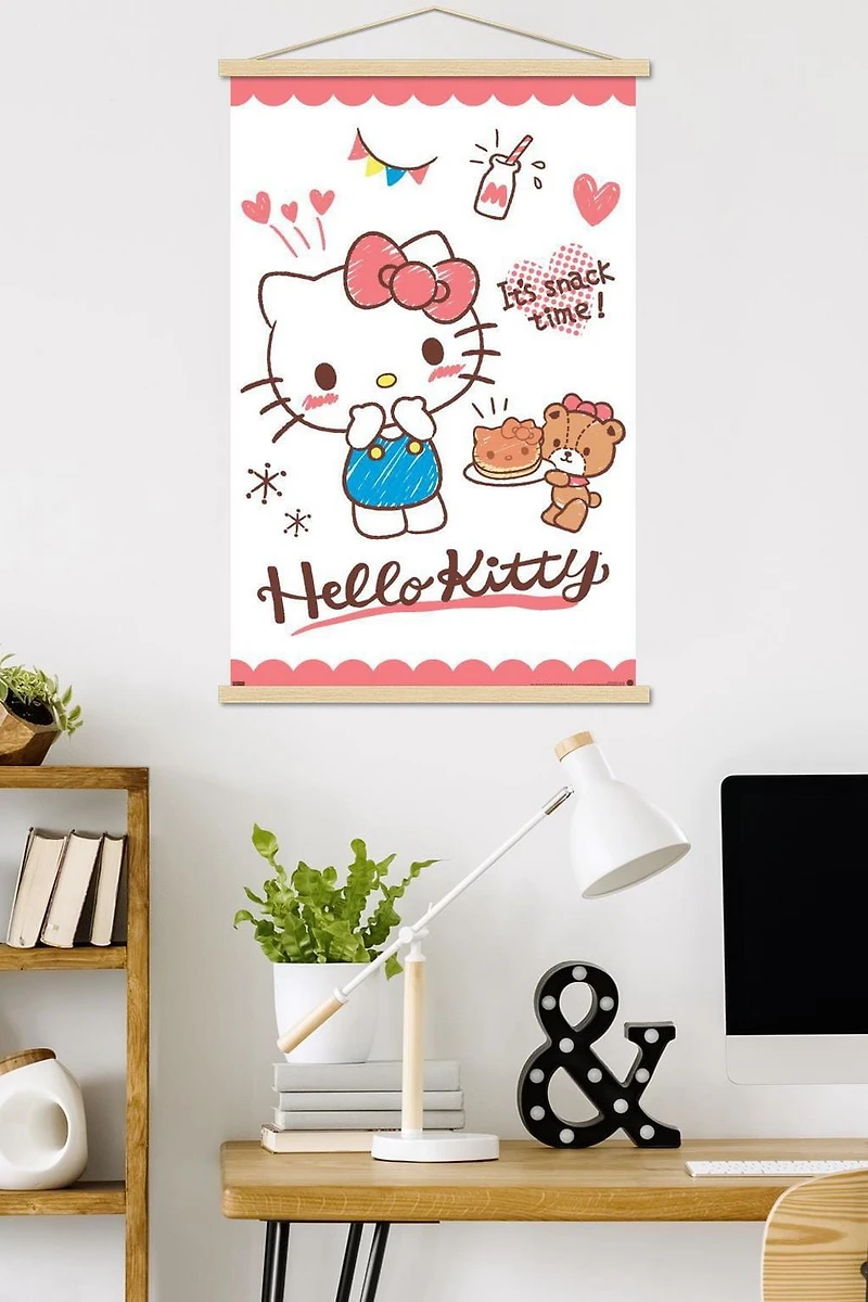 Hello Kitty: 25 Snack Time - Kitty Pancakes Wall Poster, 22.375" x 34" Framed