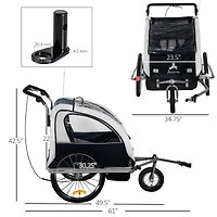 Aosom 3-in-1 bike trailer