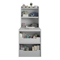 Ameriwood Home Tyler Kids Craft Desk, Dove Gray